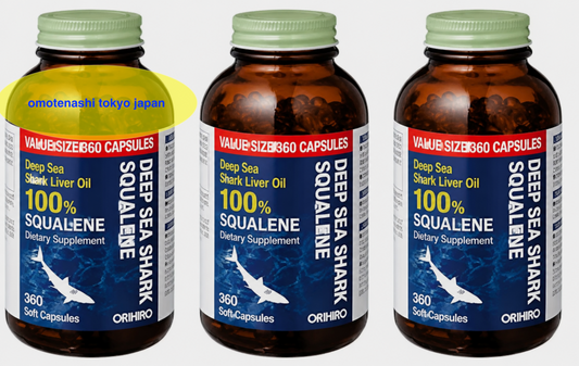 Orihiro Squalene Supplement Deep Sea Shark Extract 360 Capsules 3 Bottles Japan