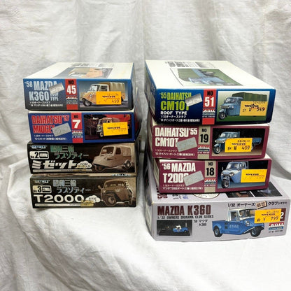 Owner's Club Auto Miwa Plastic Model 8-Piece Set Mazda Daihatsu Midget
