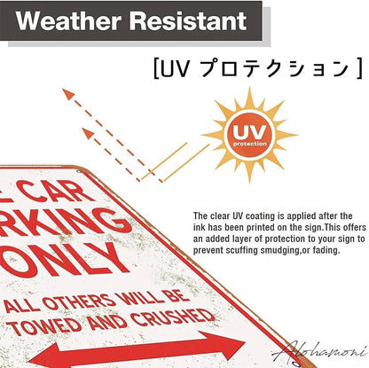 Hawaii Tin Plate Sign Vintage West Coast Surf Board (California ① Wagon)