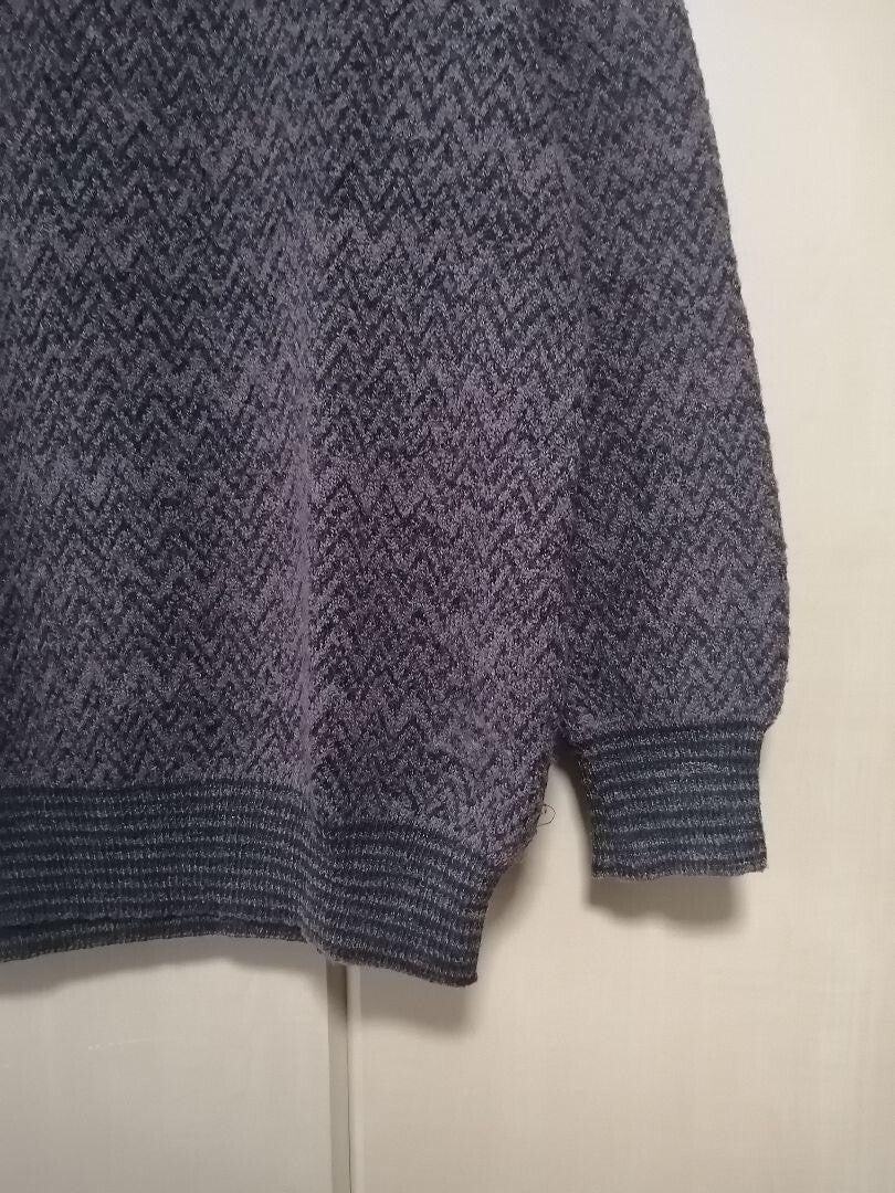Missoni Mohair Knit Sweater Allover Pattern Vintage Made in Italy