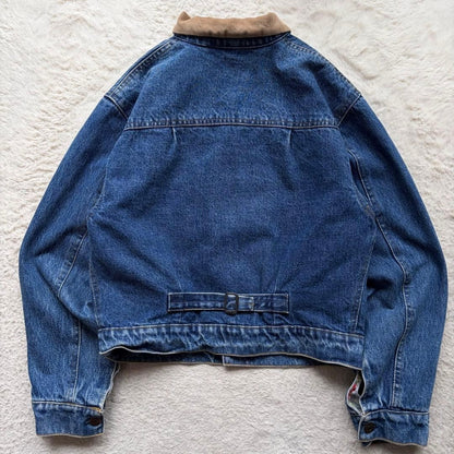 Rare Condition Ralph Lauren Vintage Denim Jacket L Indigo Blue Cotton 80s-90s
