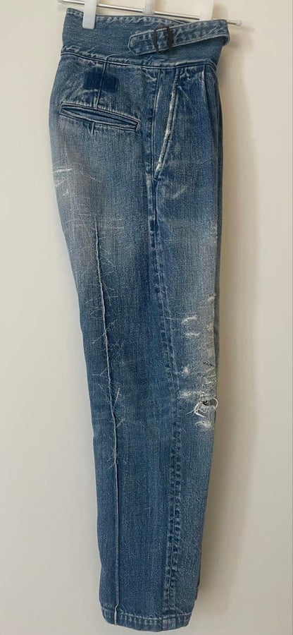 kapital Men's pants denim Jeans Damage processing adjuster belt authentic