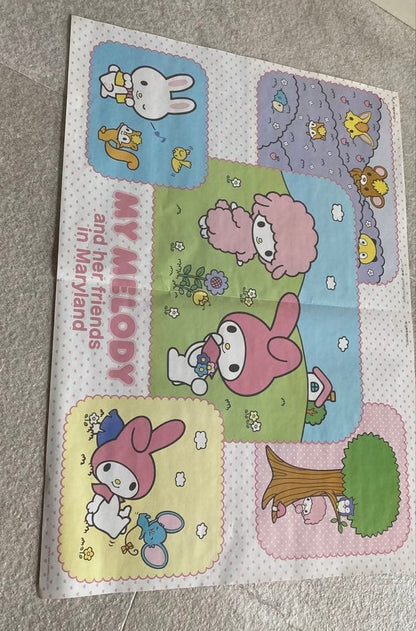 My Melody Poster Set of 6 with Strawberry Newspaper Supplement - BEST FRIENDS