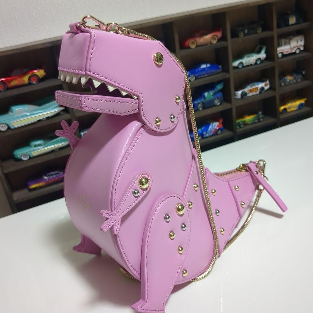 Kate Spade Novelty T-REX Crossbody Bag Dinosaur Pink super rare