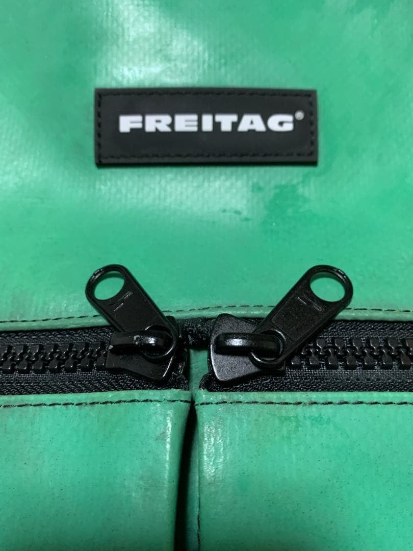 FREITAG F49 Fringe Green Truck Canvas Backpack Large Authentic Bag
