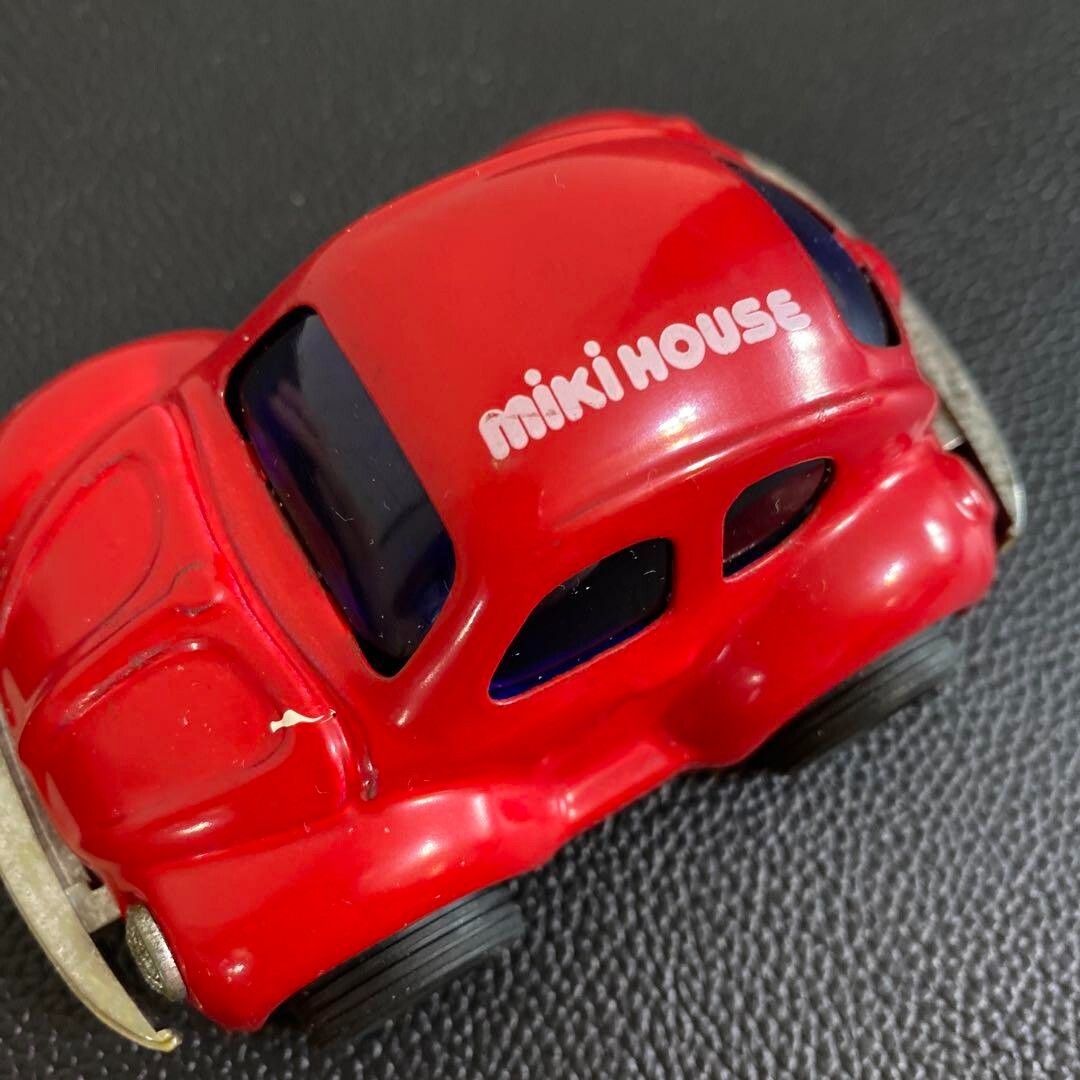 Rare 1990s retro antique fancy miniature car tinplate red WAGEN