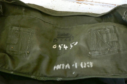 US Army real military M-1945 khaki canvas 40's vintage field cargo pack bag USA