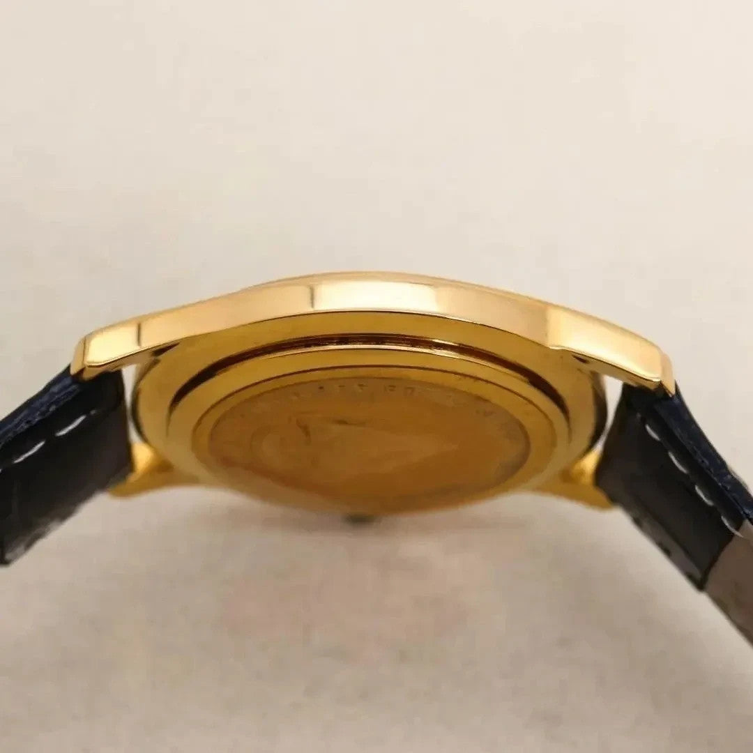 GUCCI 5400L Watch Gold Black Roman Dial Quartz Vintage Rare Authentic Working JP