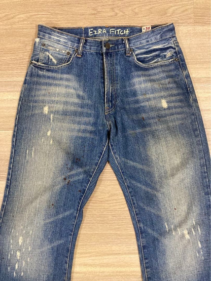 EZRA FITCH Damage Jeans Bootcut W30L32 Indigo
