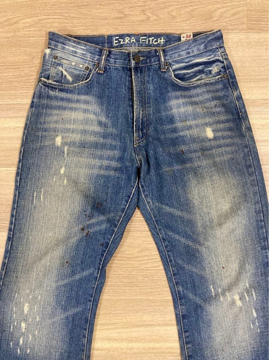 EZRA FITCH Damage Jeans Bootcut W30L32 Indigo