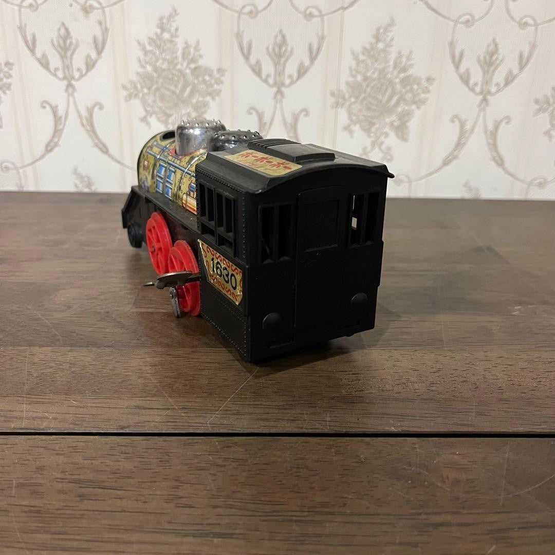【Antique】Showa Retro Wind-Up SL Puff-Puff Train Locomotive Toy
