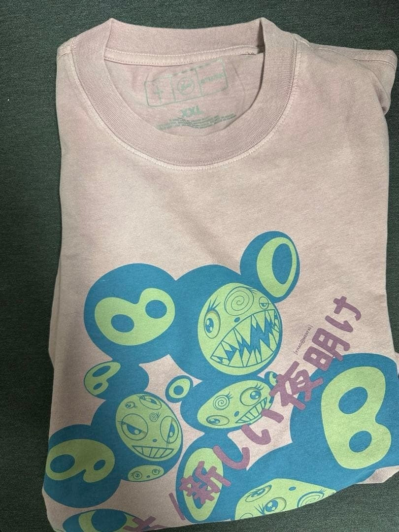 Travis Scott Cactus Jack x Fragment x Takashi Murakami The Dawn Tee XXL