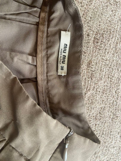 MIU MIU Skirt Size 38 Flared Mini Short Fashion Women's Apparel