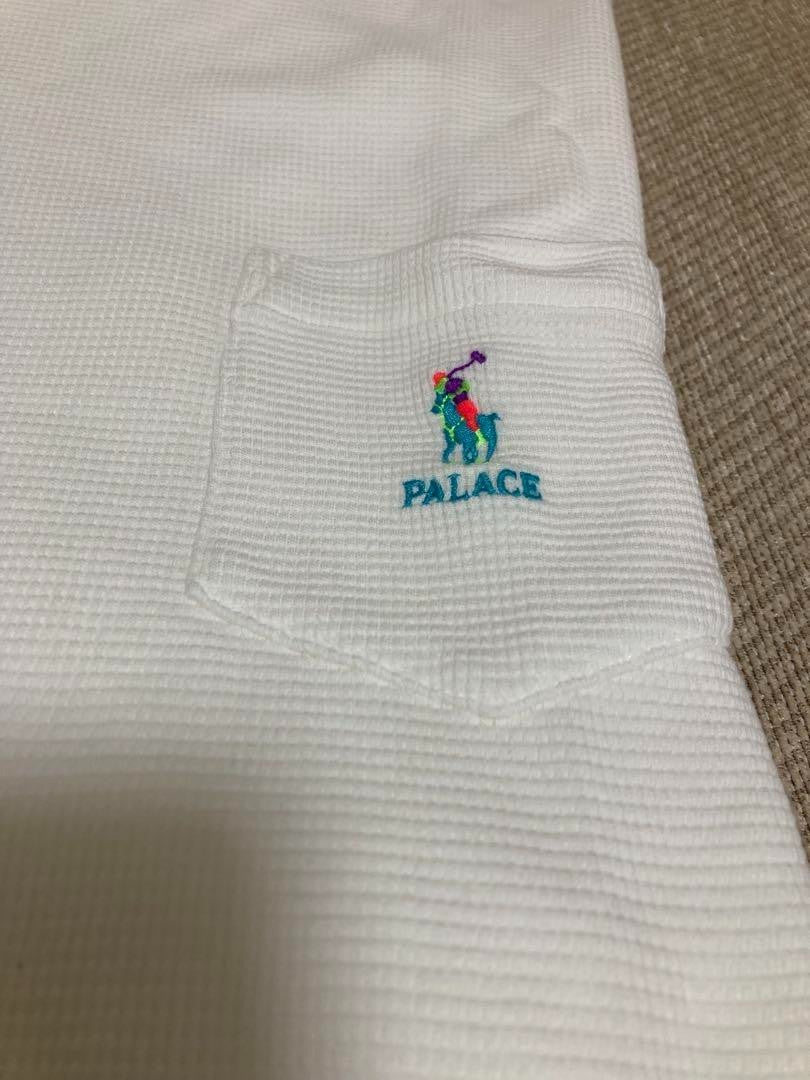 PALACE Ralph Lauren Waffle Pocket T-Shirt White L