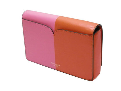 kate spade Long wallet (with coin pocket) Chain Wallet Bicolor Leather