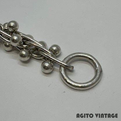 UNKNOWN Mexican Jewelry 925 Silver DNA Bracelet 20cm (7.87 in) Used NE51-0