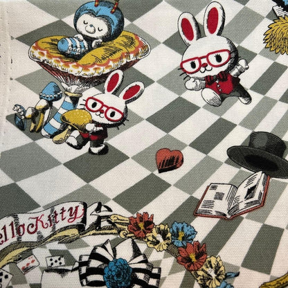 Rare Sanrio Hello Kitty Alice in Wonderland 55x50cm, Japan, Used