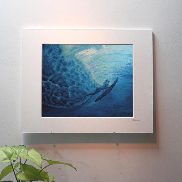 Hawaii painting replica Sea Angel through dolphin, South Island, painting poster