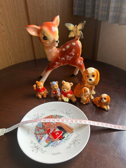 Disney Antique Figurine Bambi Set