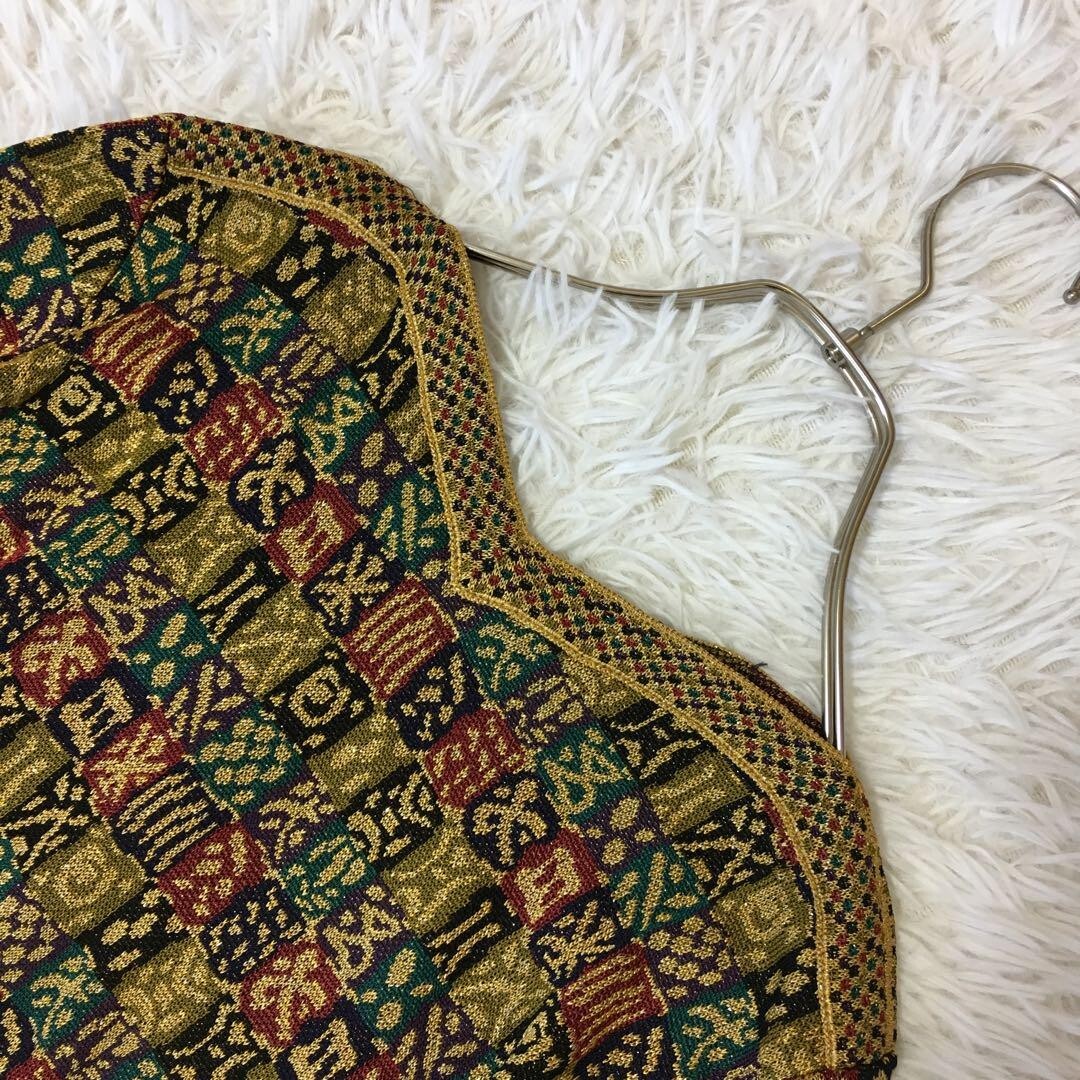 Missoni Women M Orange Tag All-Over Pattern Setup Gold geometric pattern Italy