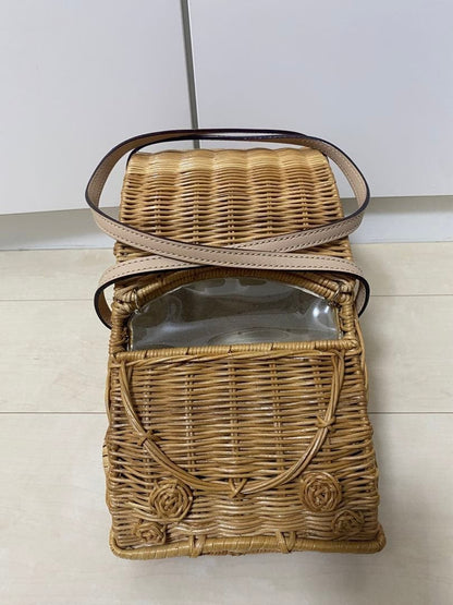 Kate Spade Car Wicker Crossbody Bag Mini Vehicle Novelty Purse Fun Cute MBb0280