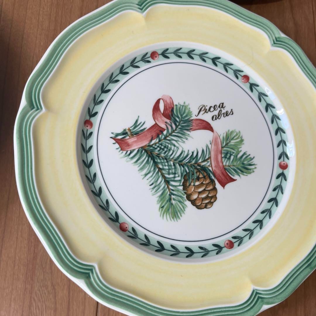 Villeroy & Boch French Garden Christmas Plate Set of 6 Rare