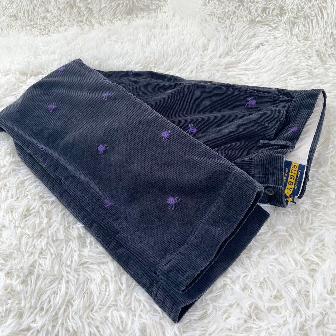 Ralph Lauren Rugby Corduroy Skull Embroidery Chino Pants 34