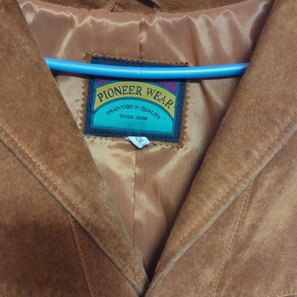 PIONEER WEAR Suede Fringe Jacket size L