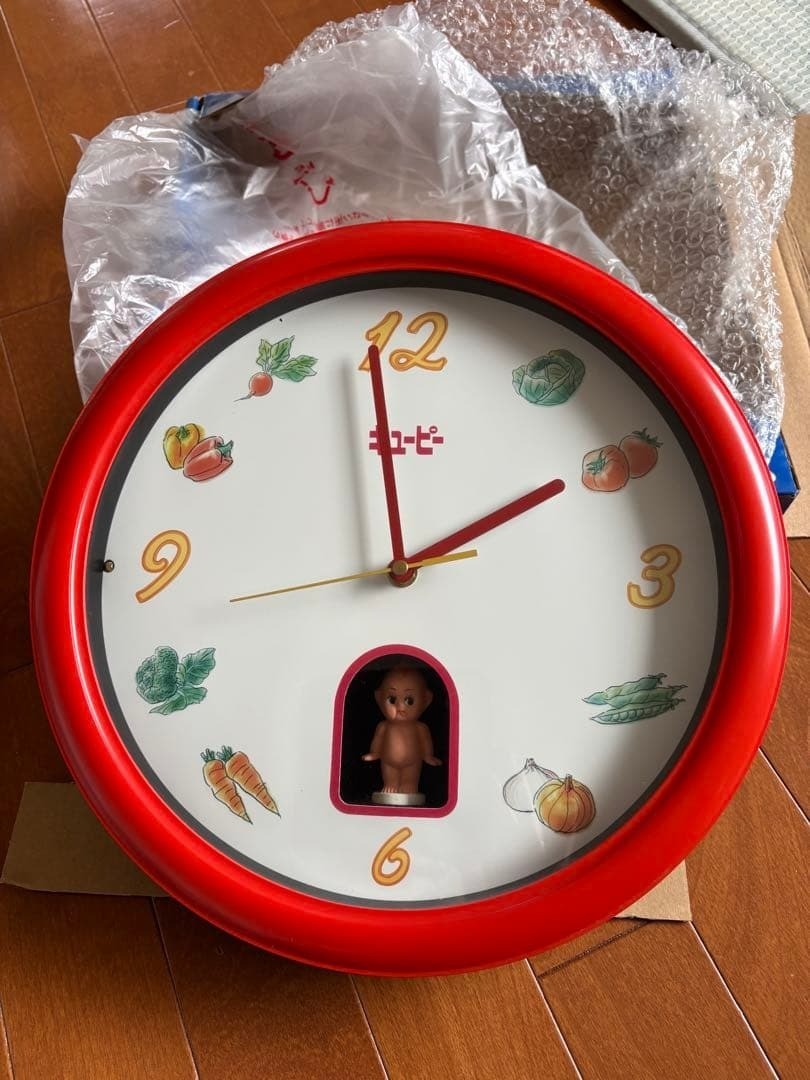 Kewpie Rare Wall Clock Vintage Style Unused Without Box From Japan