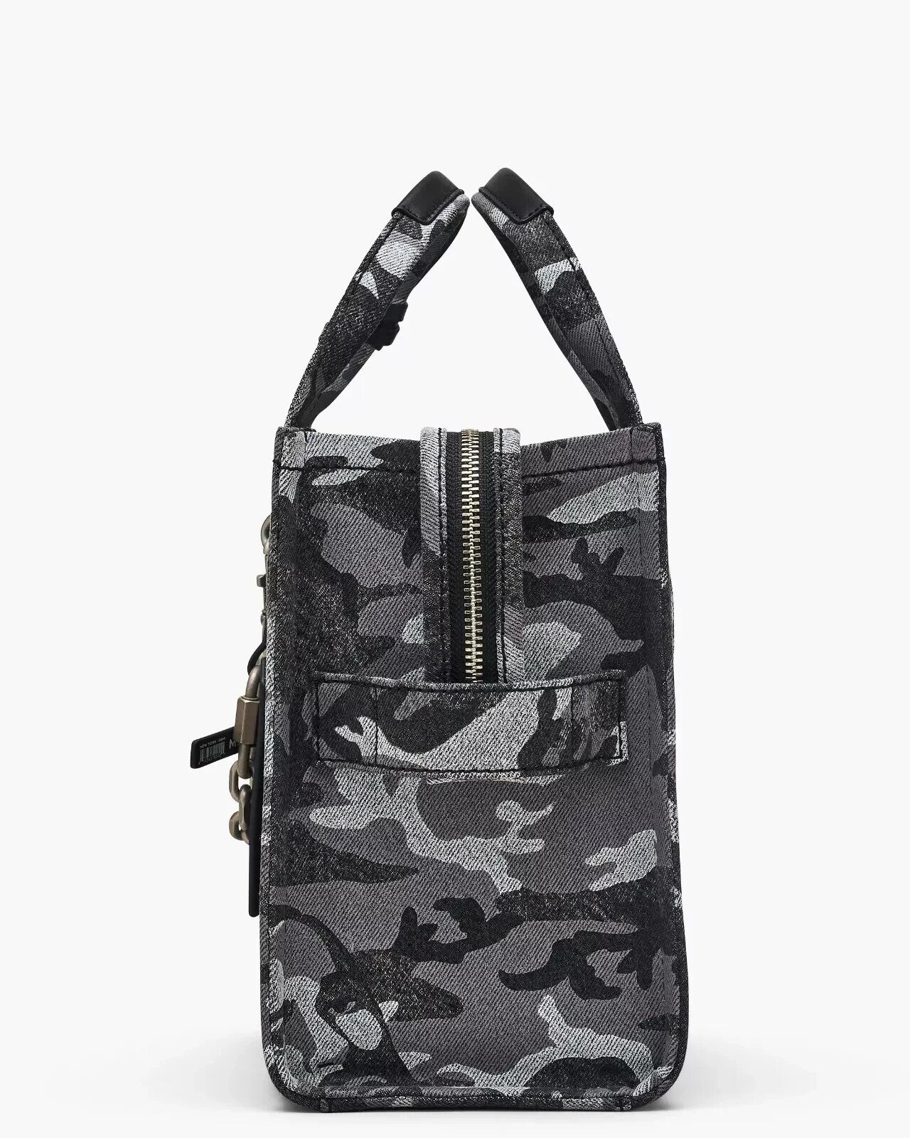 MARC JACOBS The Marc Camo Denim 2way Tote Bag Medium Signature Product Logo New