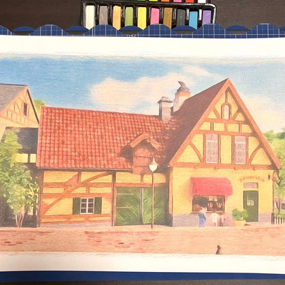 Ghibli Art: "Guchoki Bakery" from Kiki's Delivery Service, 33cm x 24cm