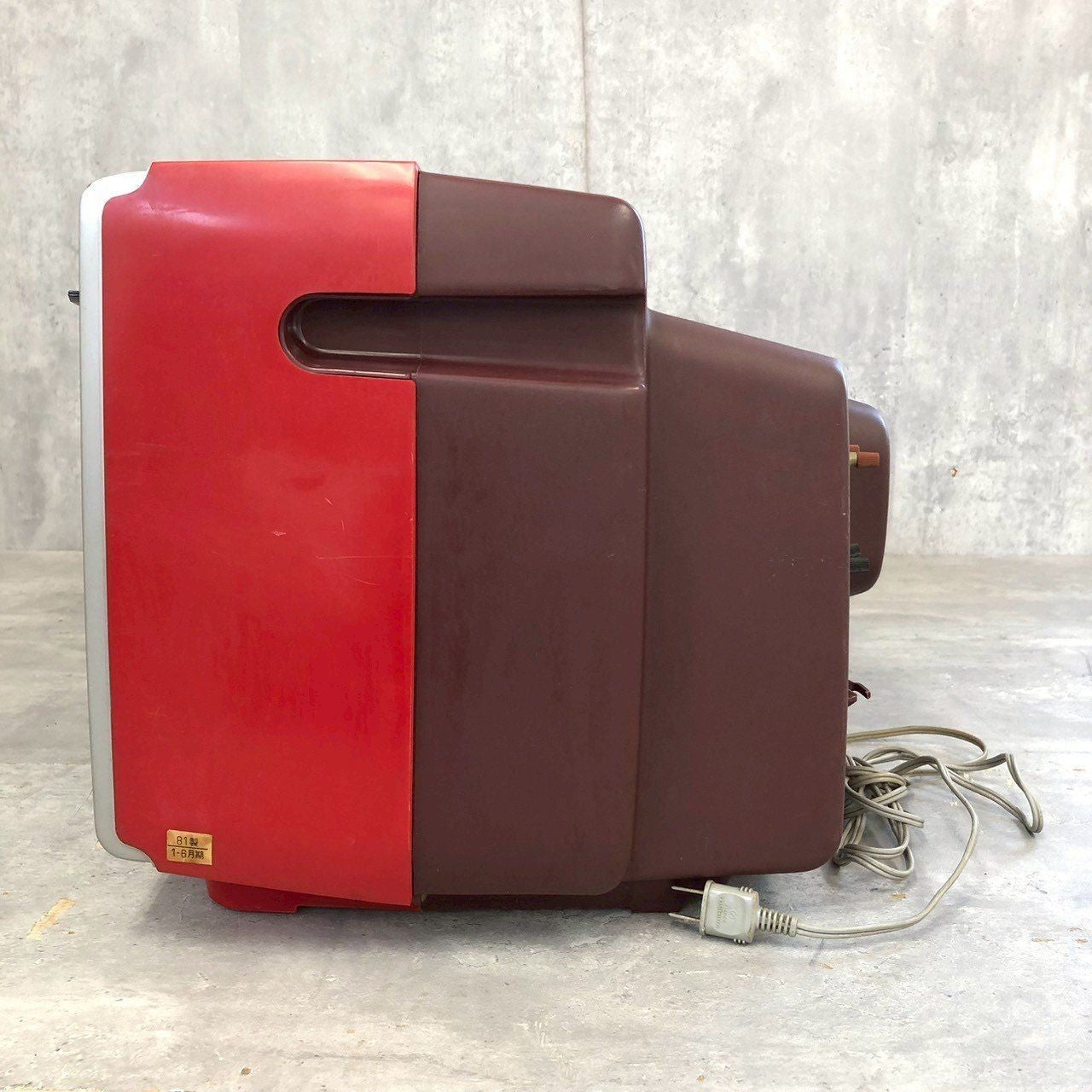 Toshiba CRT TV, Red, Vintage, Antique