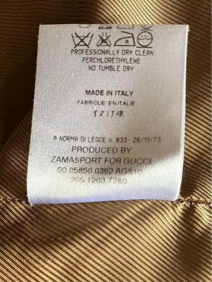 GUCCI Vintage Tweed Set Jacket: Size 40 and Skirt: Size 9 Olive Green Italy