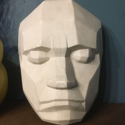 Gypsum Betben Death Mask, Half-Sided, For Drawing, Wall-Mounted, Art Sculpture