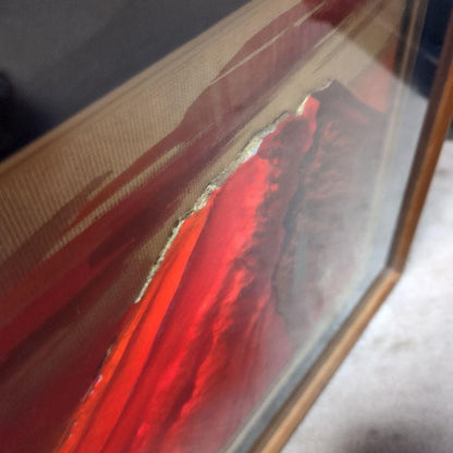 3D Painting: Red Fuji 3D Painting “Red Fuji” Showa Retro