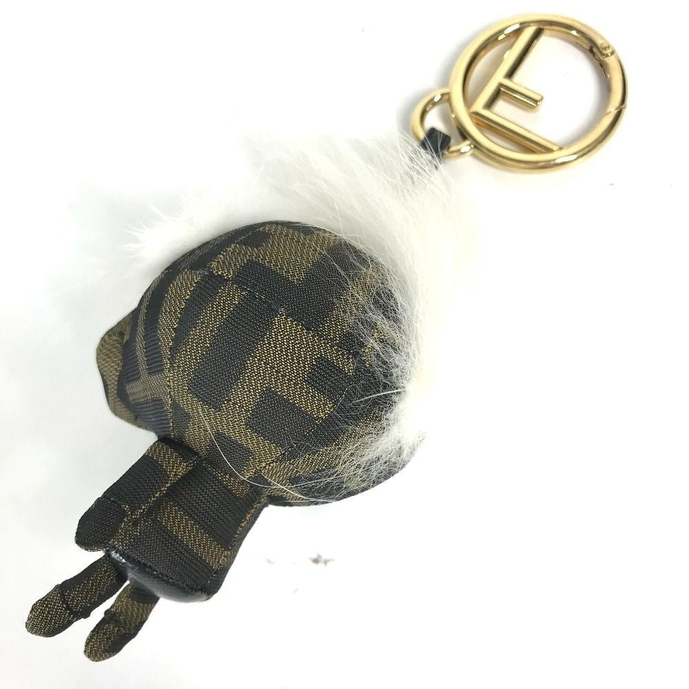 FENDI ZUCCA Logo Monster Space Monkey Key Holder Monkey Bag Charm