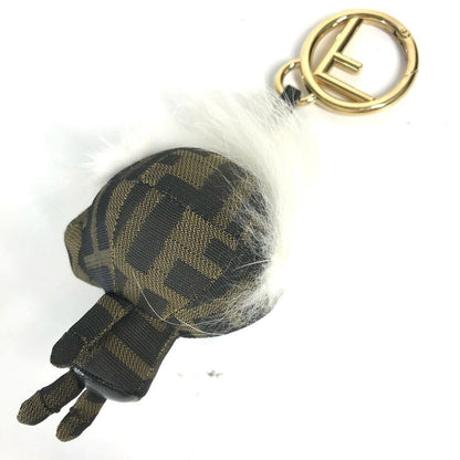 FENDI ZUCCA Logo Monster Space Monkey Key Holder Monkey Bag Charm