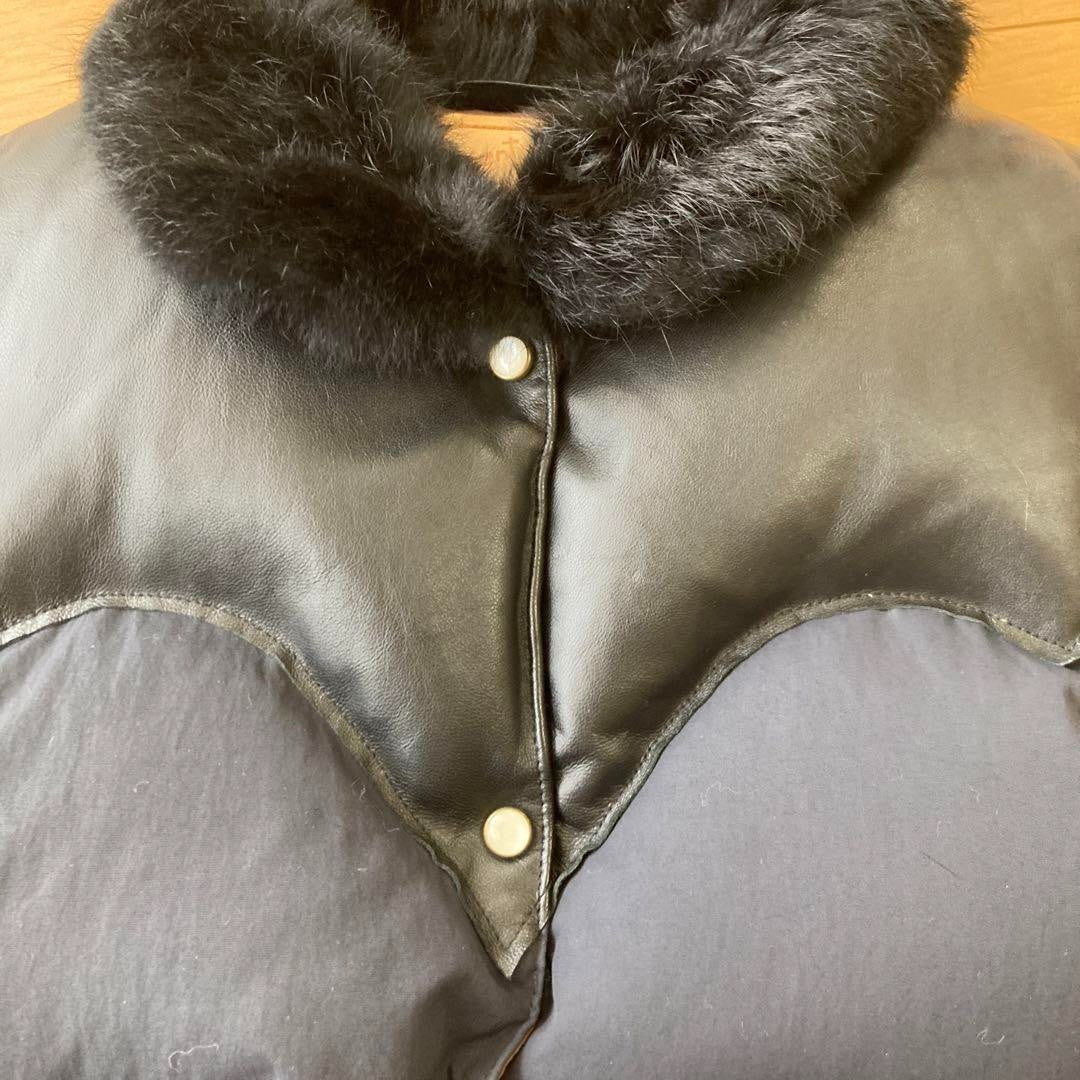Rocky Mountain Featherbed Down Vest Black Nylon USED from Japan