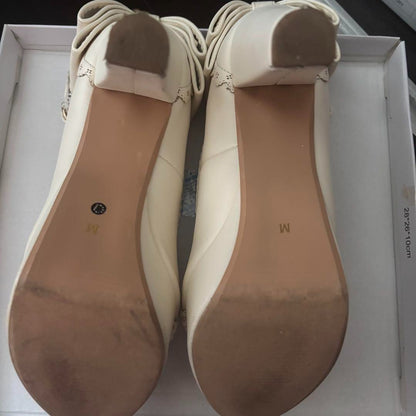 Liz Lisa 6.0US Triple Ribbon Pumps White Sweet Lolita Feminine Kawaii Japan Y2K