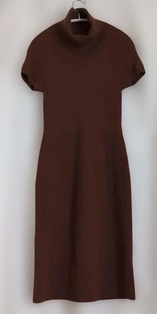 Max Mara Dress M Used High Neck Knit Non-Functioning Eco-Friendly
