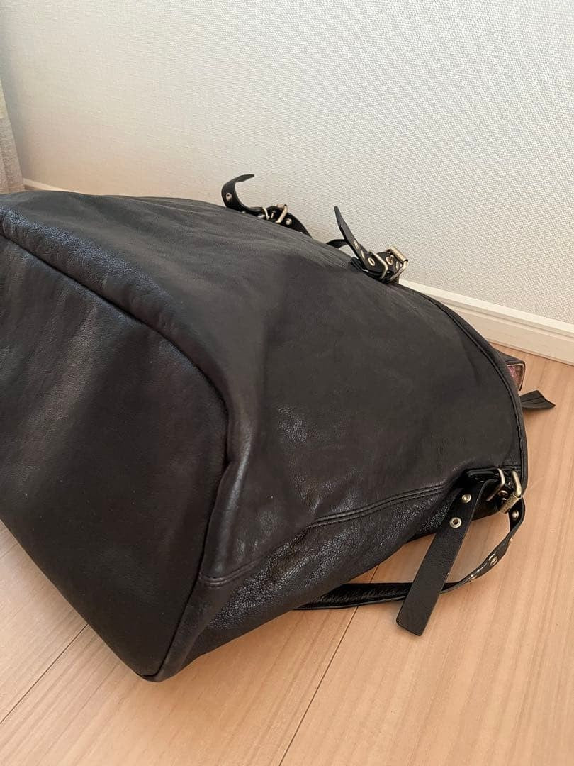 Lacoste Women Black Leather Tote Bag Shoulder Limited Edition Rare french Fashio