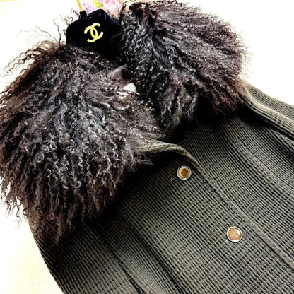 Max Mara Knit Coat, Brown, Women's, Size LL