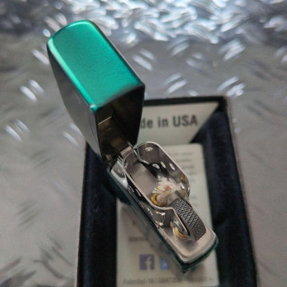 Natural American Spirit Green Zippo Oil Lighter & With portable ashtray 2017Rare
