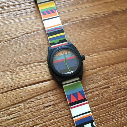 NIXON × KATE SPADE SATURDAY Small Time Teller P Watch With box Working