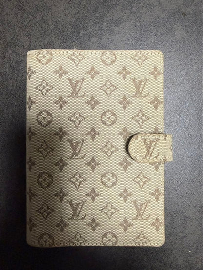 Louis Vuitton LV Notebook Cover Leather Monogram Authentic Vintage Rare