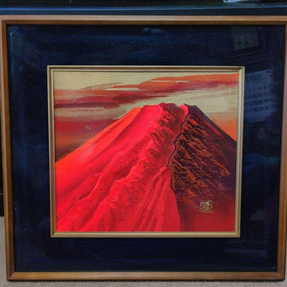 3D Painting: Red Fuji 3D Painting “Red Fuji” Showa Retro