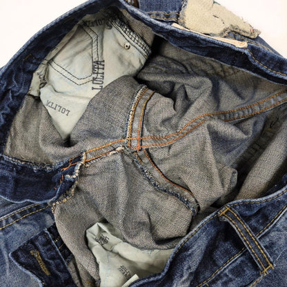 LOLITA JEANS Yoshitomo Nara denim jeans Size XXL Rare Design Embroidery