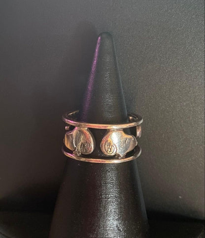 Snoopy Silver 925 Spinner Ring Size 9 Vintage Rare Character Band
