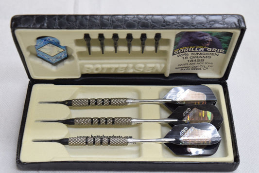 RARE Mint Bottelsen Gorilla Grip Soft Tip Darts 90% Tungsten 20g 209SBG Full Set