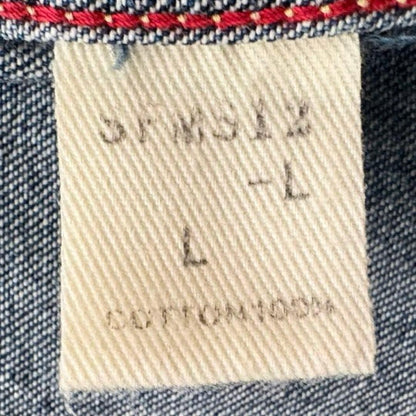 Auth SAMURAI JEANS Denim Shirt Jacket L Made in Japan Indigo Chore Coat Rare